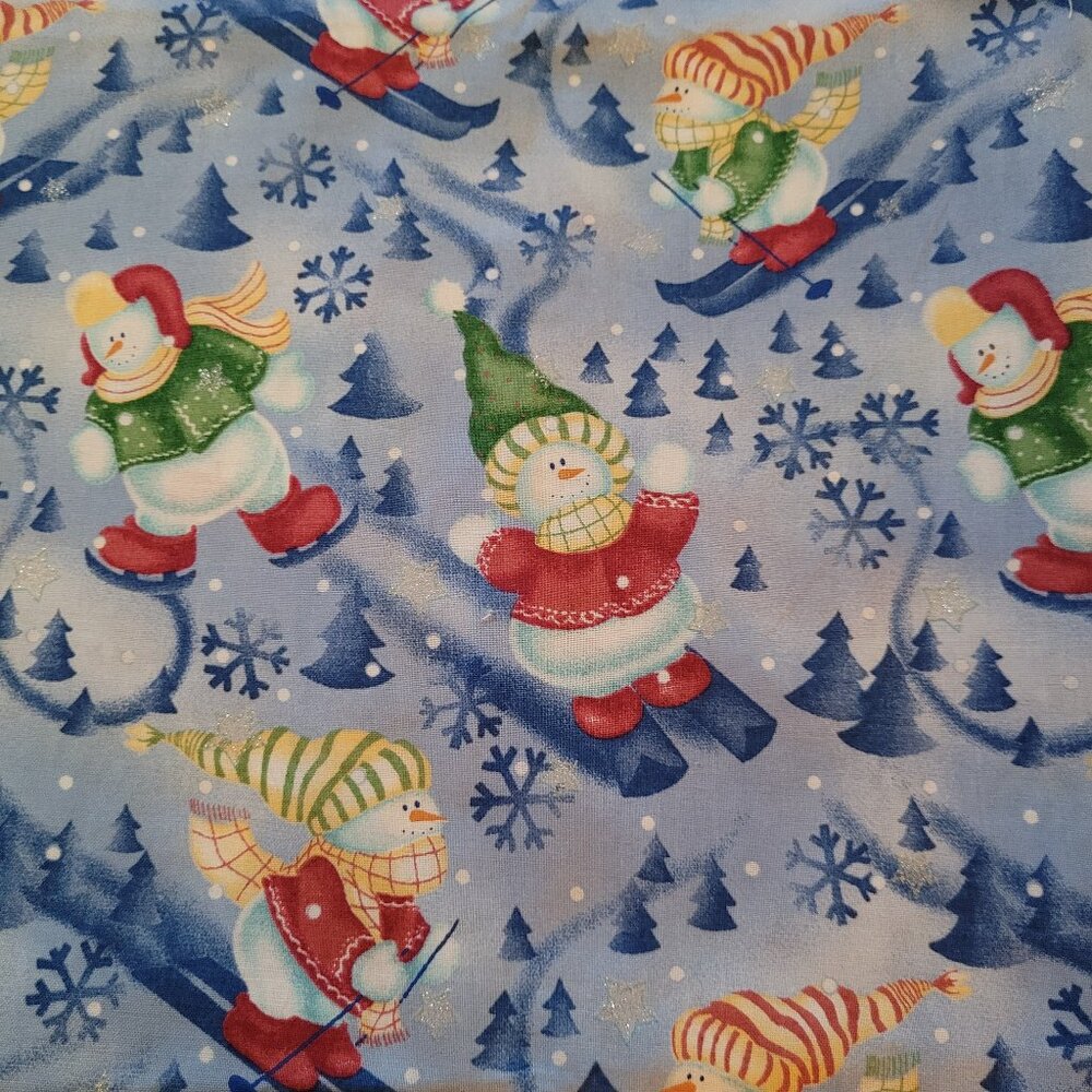 Snowman Fabric 33" Long by 45" Wide
